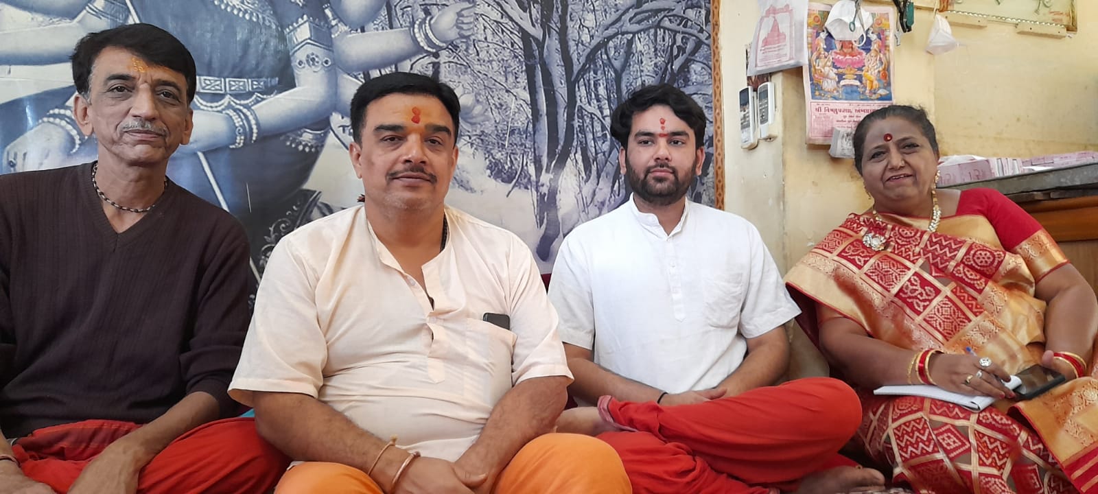 Dr. Alkaben Purohit at Ambaji Mandir